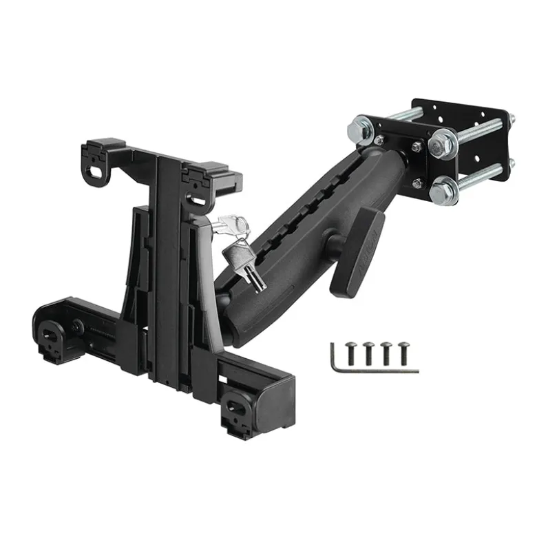 LockVise™ Locking Forklift Front Guard Tablet Mount with 10.25 inch Metal Robust™ Shaft