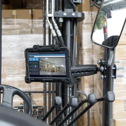 LockVise™ Locking Forklift Front Guard Tablet Mount with 10.25 inch Metal Robust™ Shaft