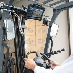 LockVise™ Locking Forklift Front Guard Tablet Mount with 10.25 inch Metal Robust™ Shaft