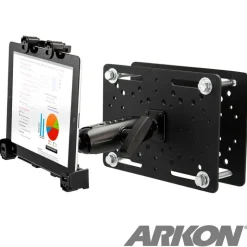 LockVise™ Locking Forklift Overhead Guard Tablet Mount with Robust™ Adjustable Arm
