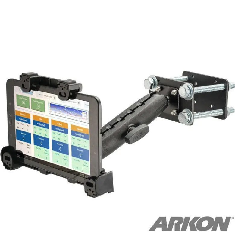 LockVise™ Locking Forklift Front Guard Tablet Mount with 7.25" Shaft