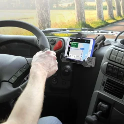 LockVise™ Locking Phone Mount with 2.75" Arm and Metal AMPS Drill Base