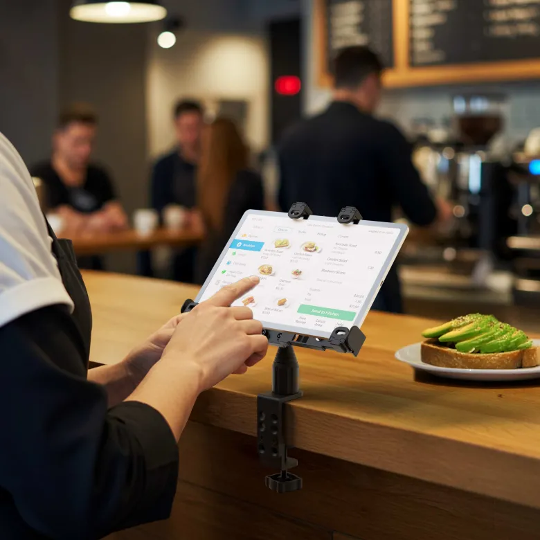 LockVise™ Locking POS Tablet Mount with Clamp Mount