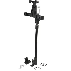 LockVise™ Locking Seat Rail Tablet Mount with 18" Aluminum Gooseneck