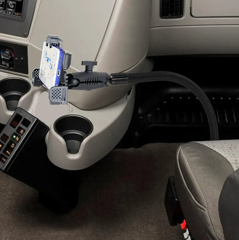 LockVise™ Locking Seat Rail or Floor Phone Mount