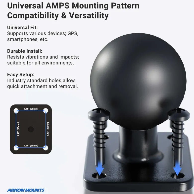 LockVise™ Locking Tablet Clamp Mount with 38mm Ball Compatibility