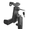 LockVise™ Locking Tablet Holder with 18” Seat Rail Mount and 3.75” Shaft Arm
