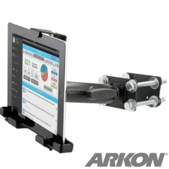 LockVise™ Metal Locking Forklift Front Guard Tablet Mount with 5" Metal Robust™ Shaft