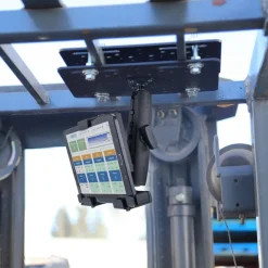 LockVise™ Metal Locking Forklift Overhead Guard Tablet Mount with 6" Shaft