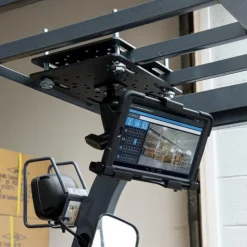 LockVise™ Metal Locking Forklift Overhead Guard Tablet Mount with 5" Metal Robust™ Shaft