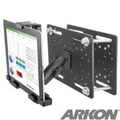 LockVise™ Metal Locking Forklift Overhead Guard Tablet Mount with 3.75" Shaft