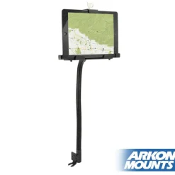 LockVise™ Metal Locking Seat Rail Tablet Mount with 22" Aluminum Gooseneck