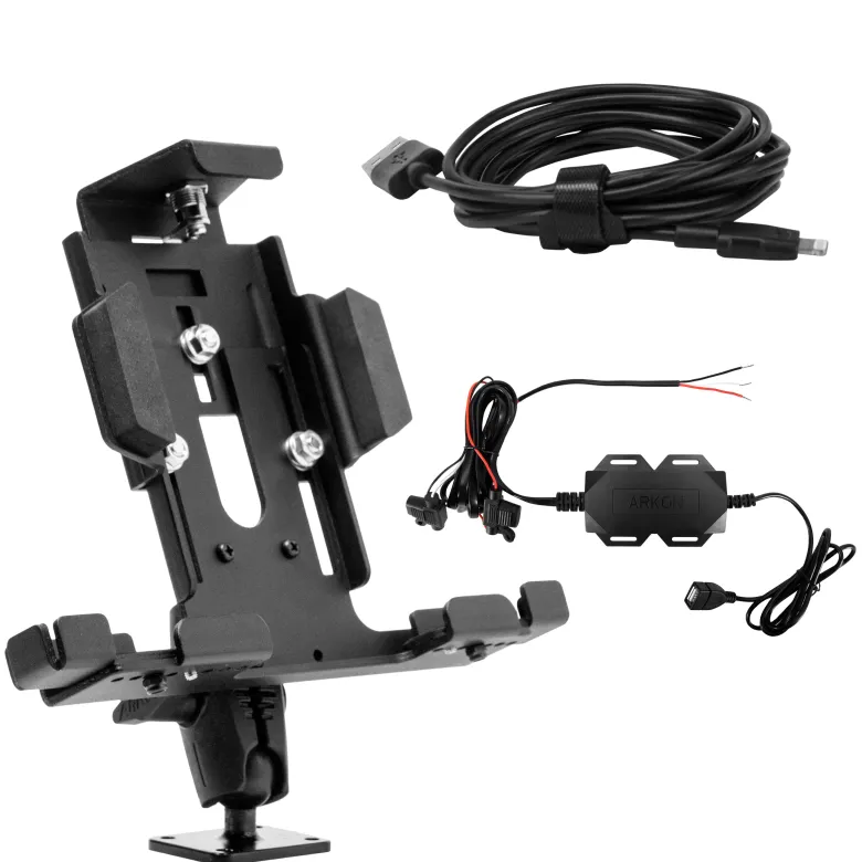 LockVise™ Metal Locking Tablet Mount Bundle with USB and Quick Hardwire Adapter