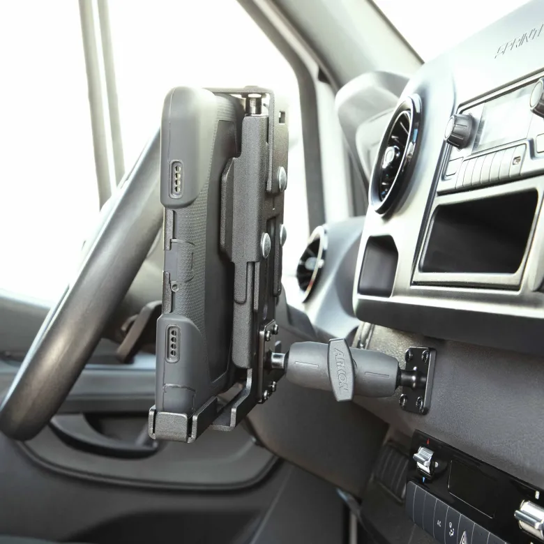 LockVise™ Metal XL Locking Tablet Holder with Drill Base Mount