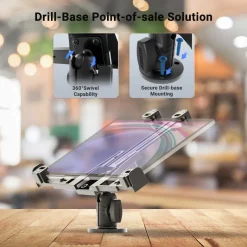 LockVise™ POS Drill-Base Locking Tablet Mount