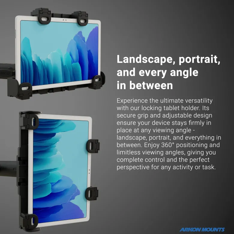 LockVise™ POS Drill-Base Locking Tablet Mount