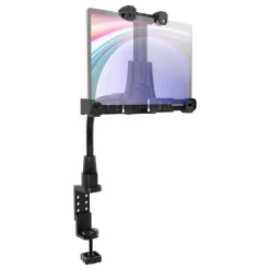 LockVise™ POS Locking Tablet Holder with 12” Gooseneck Clamp Mount