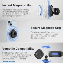 Magnetic Holder with Adhesive Drill Base Mount
