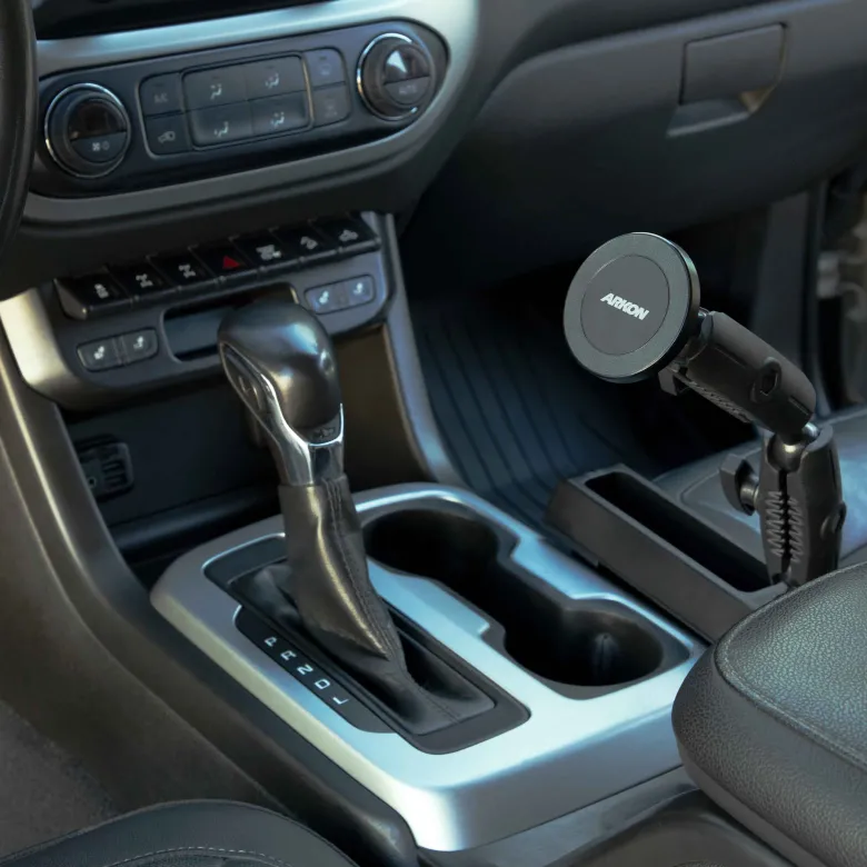 Magnetic Holder with Seat Wedge Mount and Dual Shaft Arm - MagSafe Compatible