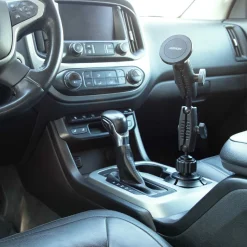Magnetic Phone Holder with Cup Holder Mount and Dual 25mm Shaft Arm – MagSafe Compatible