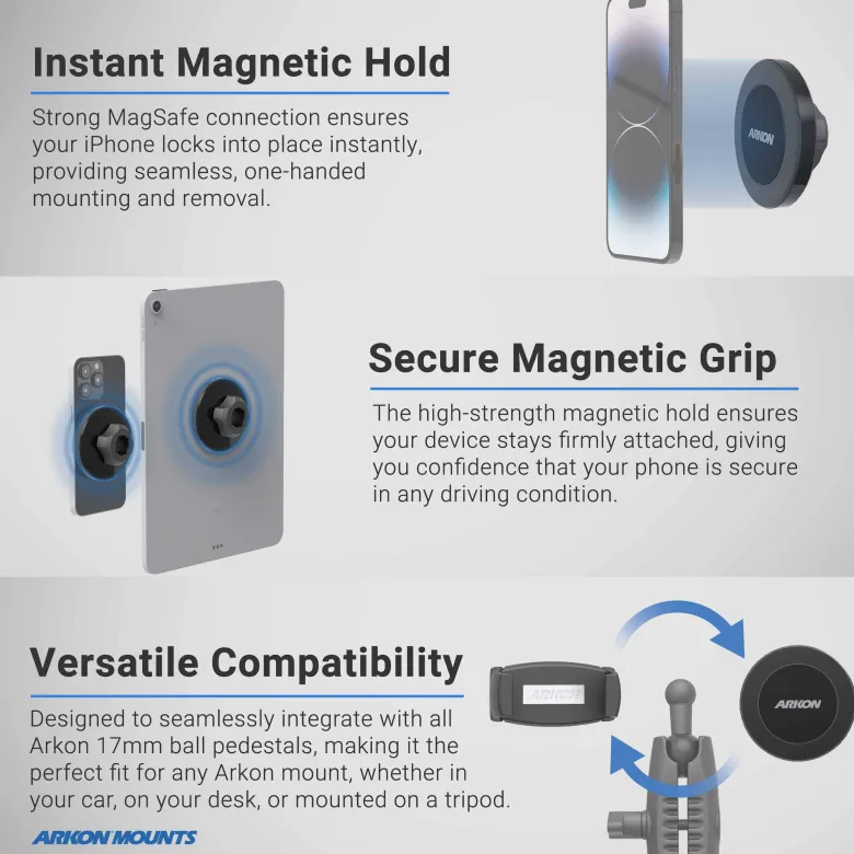 Magnetic Phone Holder with Vent Mount - MagSafe Compatible