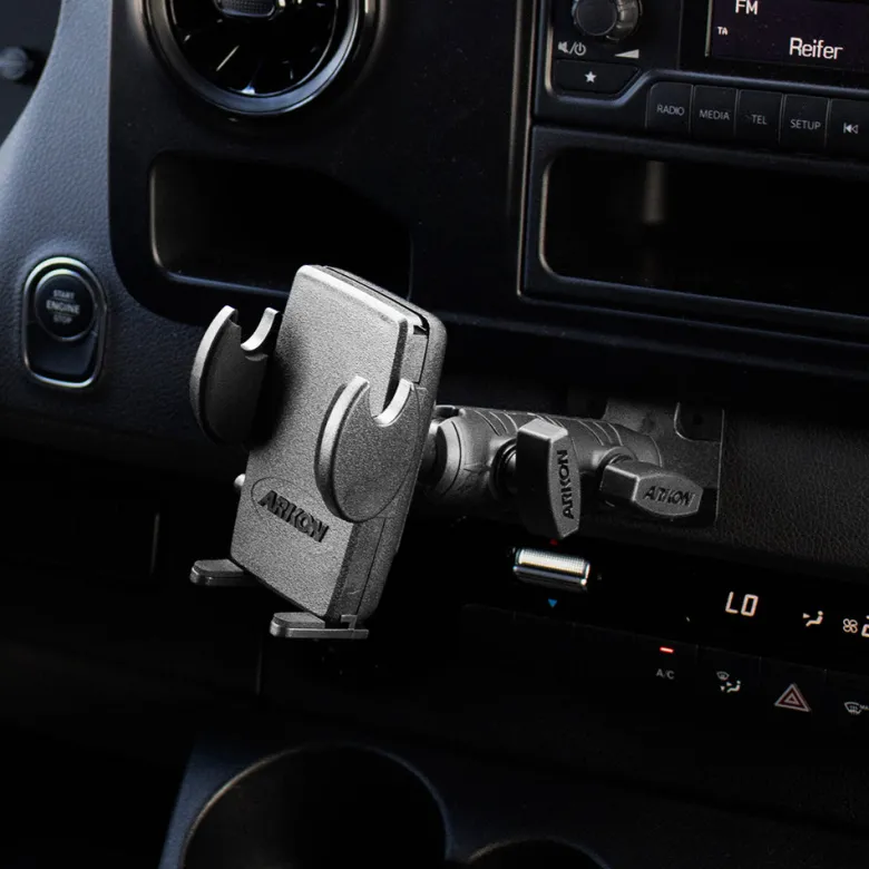 Mega Grip™ Phone Drill Base Mount with Double Socket Swivel Arm