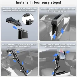 Mega Grip™ Phone Holder with Seat Wedge Mount