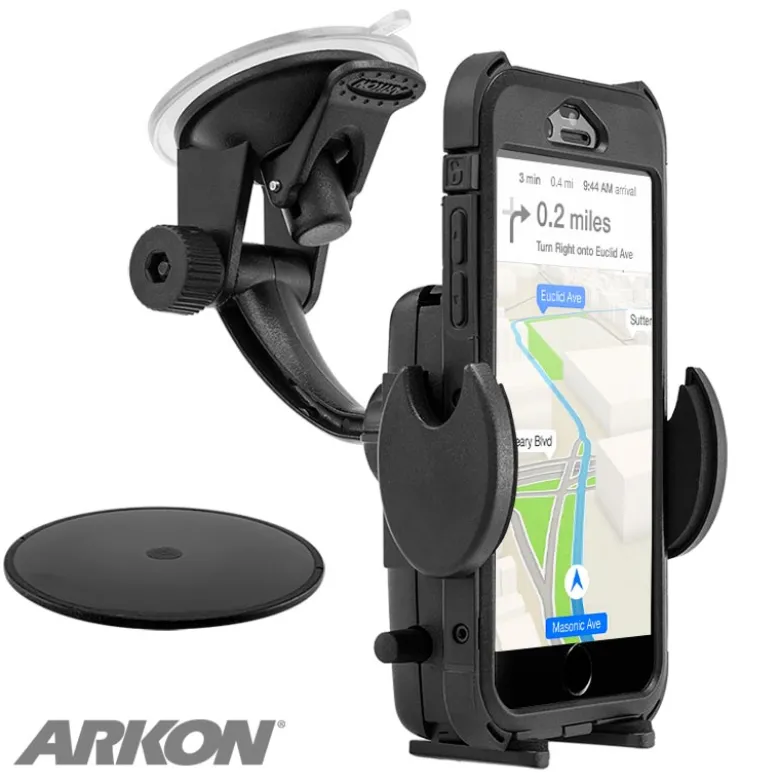 Mega Grip™ Phone Holder with Windshield and Dash Car Mount