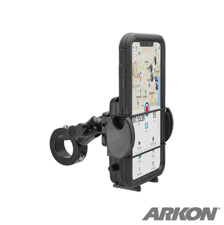 Mega Grip™ Premium Aluminum Motorcycle Handlebar Smartphone Mount