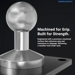 Metal 4-Hole AMPS Mounting Base with 17mm Ball