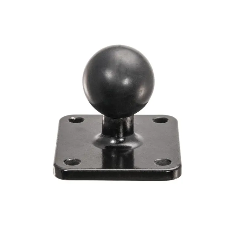 Metal 4-Hole AMPS to 25mm (1 inch) Rubber Ball Adapter