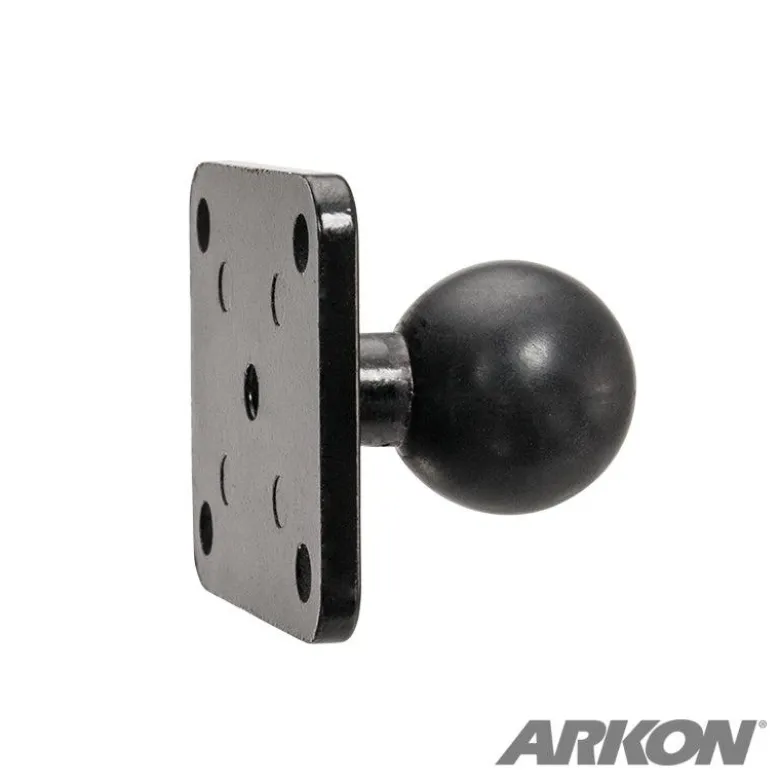 Metal 4-Hole AMPS to 25mm (1 inch) Rubber Ball Adapter