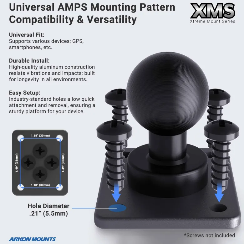 25mm Metal Robust Forklift AMPS Mount