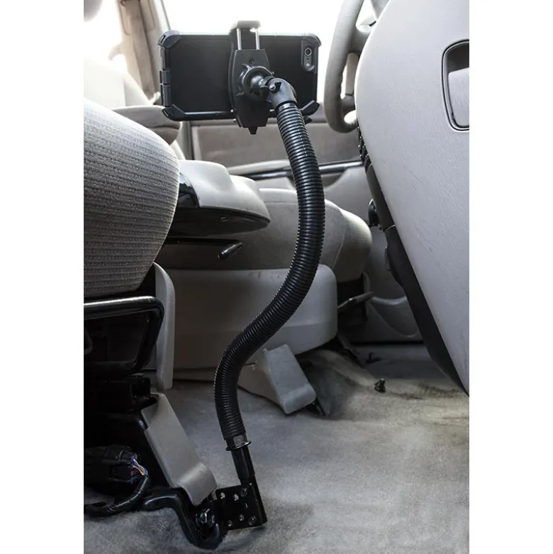 Mobile Grip 2 Seat Rail or Floor Car Mount for iPhone, Galaxy, Note, and more