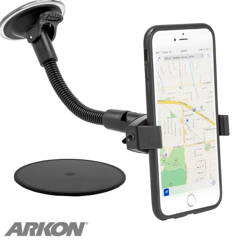 Mobile Grip 2 Windshield Suction Car Mount with 8.5" Arm for iPhone, Galaxy, Note, and more