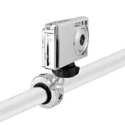 Motorcycle Handlebar Camera Mount for Canon Sony Contour Action Cameras - Chrome Aluminum