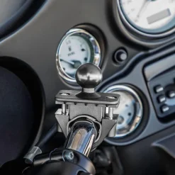 Motorcycle or Bicycle Handlebar Mount - 25mm (1 inch) Ball Compatible