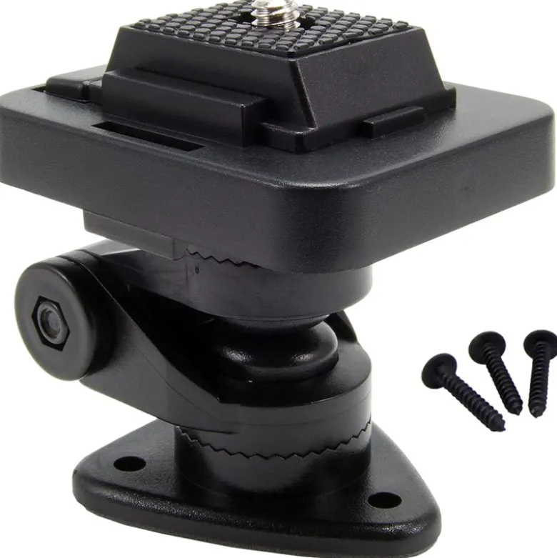 Multi-Angle Adhesive or Drill Base Mount with Camera Mounting Pattern