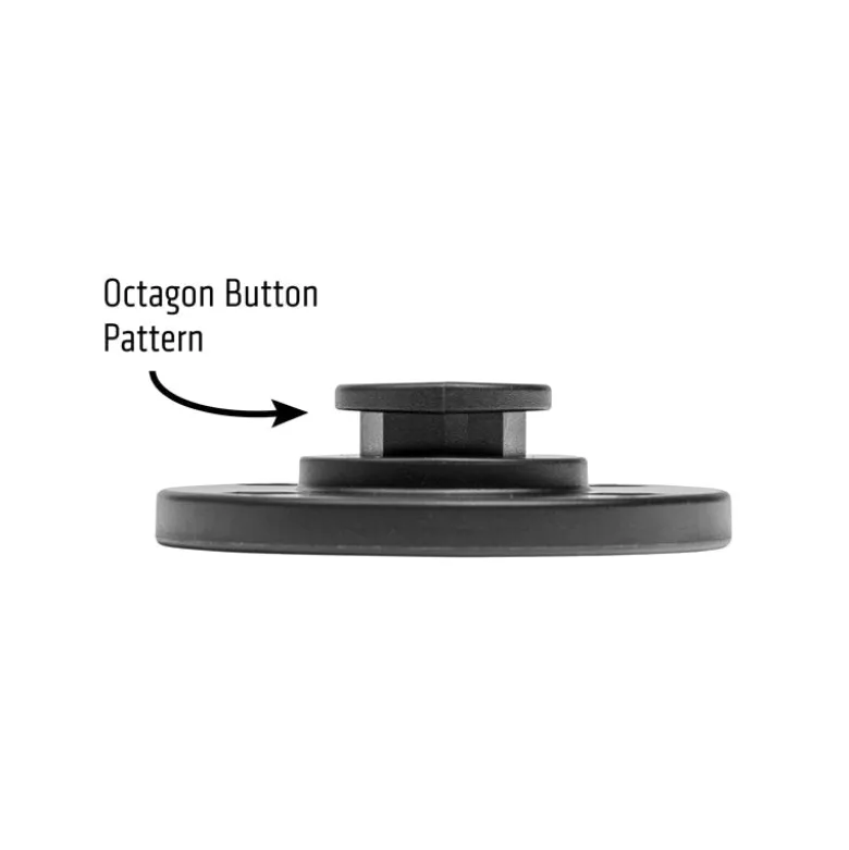 OCTO™ Series Button Pattern to 4-Hole AMPS Round Adapter