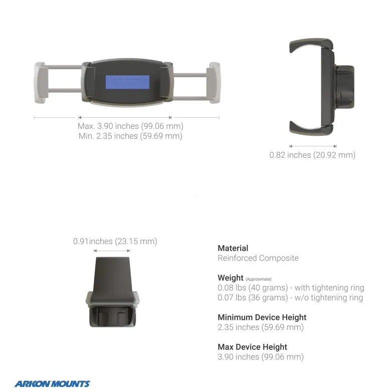 Phone Tripod Mount and LED Ring Light Bundle