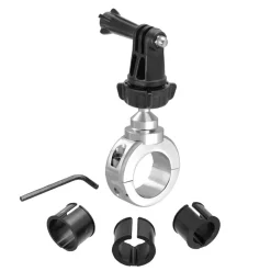 Premium Aluminum Motorcycle Handlebar Mount for GoPro Action Cameras