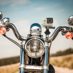 Premium Aluminum Motorcycle Handlebar Mount for GoPro Action Cameras