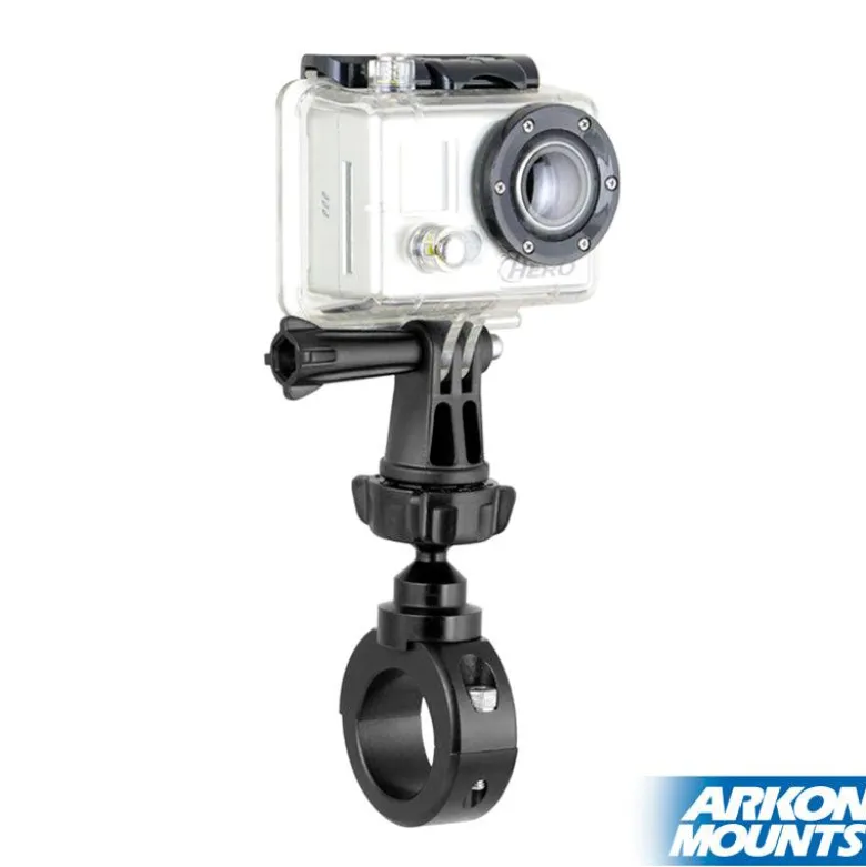 Premium Aluminum Motorcycle Handlebar Mount for GoPro HERO Action Cameras