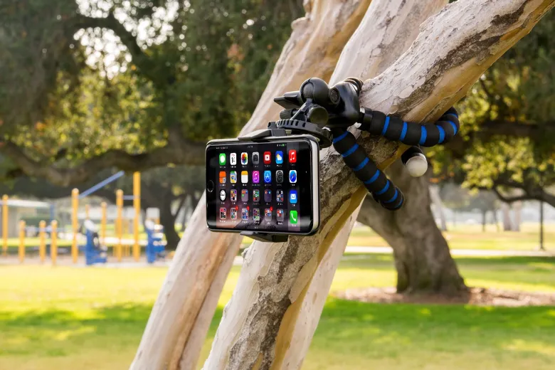 11" Adjustable Tripod Mount with Phone Holder