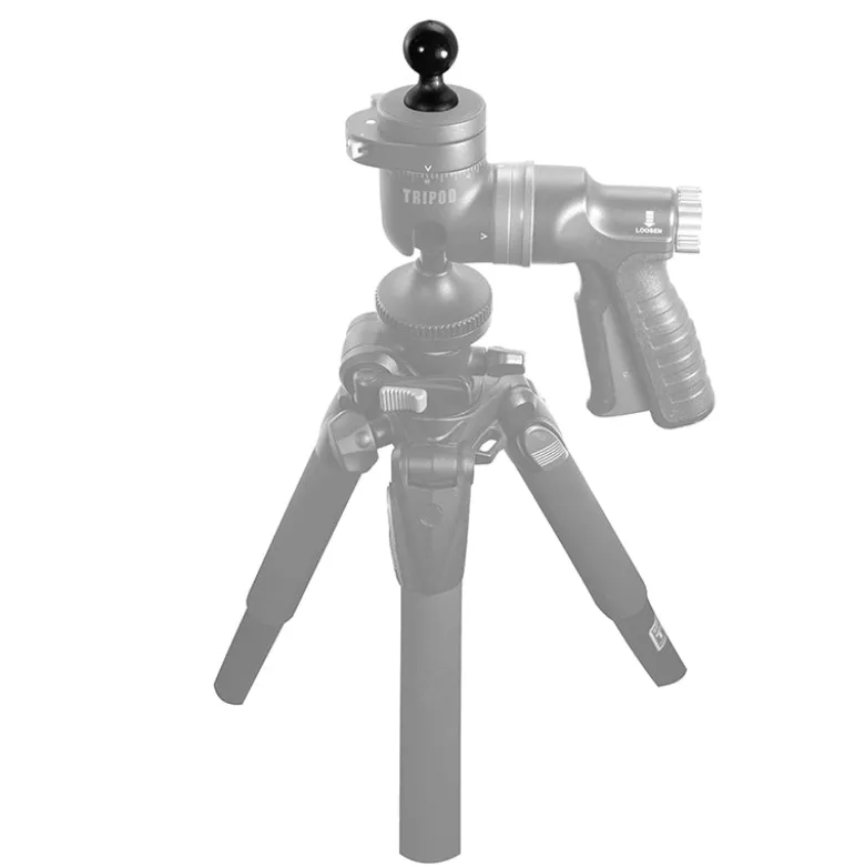 1/4"-20 Camera Thread to 25mm Swivel Ball Adapter