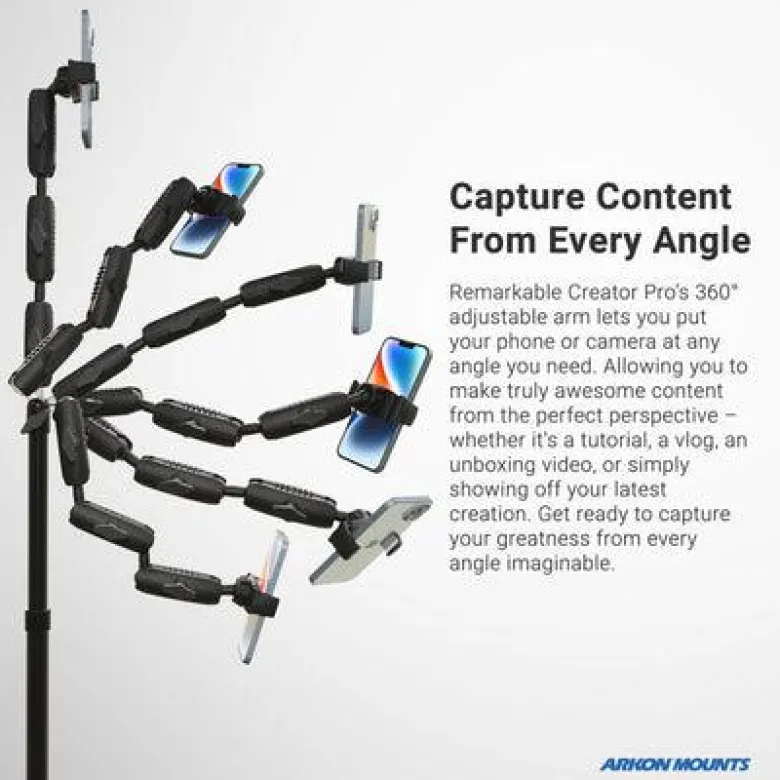 Remarkable Creator™ Pro Stand with Clamp Base