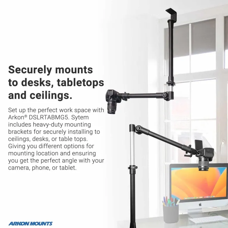 Remarkable Creator™ Studio Mount - Overhead Camera Mount. Includes Camera, Tablet, and Phone Holder