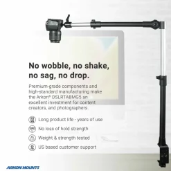 Remarkable Creator™ Studio Mount - Overhead Camera Mount. Includes Camera, Tablet, and Phone Holder