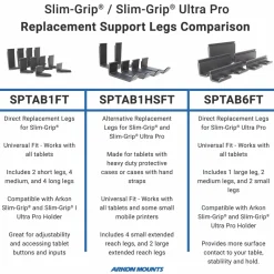 Replacement Support Legs for Slim-Grip® Universal Tablet Holder