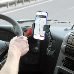 RoadVise Heavy-Duty Multi-Angle Phone Mount - 4-Hole AMPS Compatible